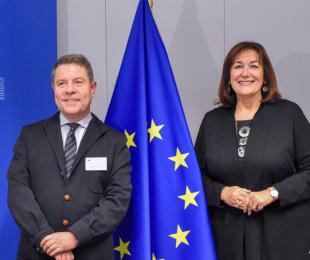 Durante la reunión mantenida hoy con el presidente de Castilla-La Mancha en Bruselas