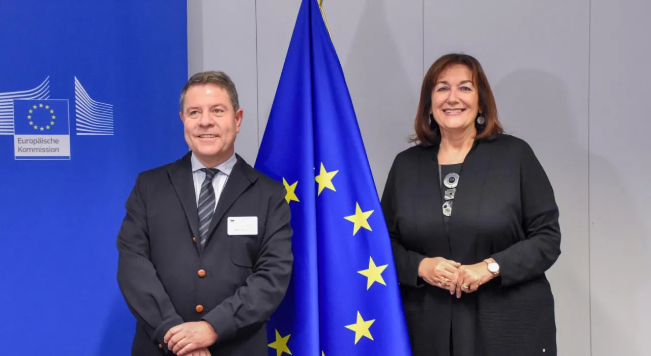 Durante la reunión mantenida hoy con el presidente de Castilla-La Mancha en Bruselas