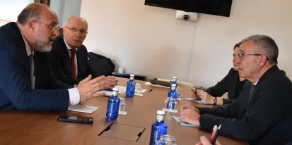 Reunión con  el secretario general para el Reto Demográfico del Ministerio para la Transición Ecológica y el Reto Demográfico, Francisco Boya,