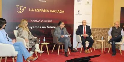 Jesús Alique, en Solana del Pino (Ciudad Real), donde ha participado en el programa ‘La España Vaciada’